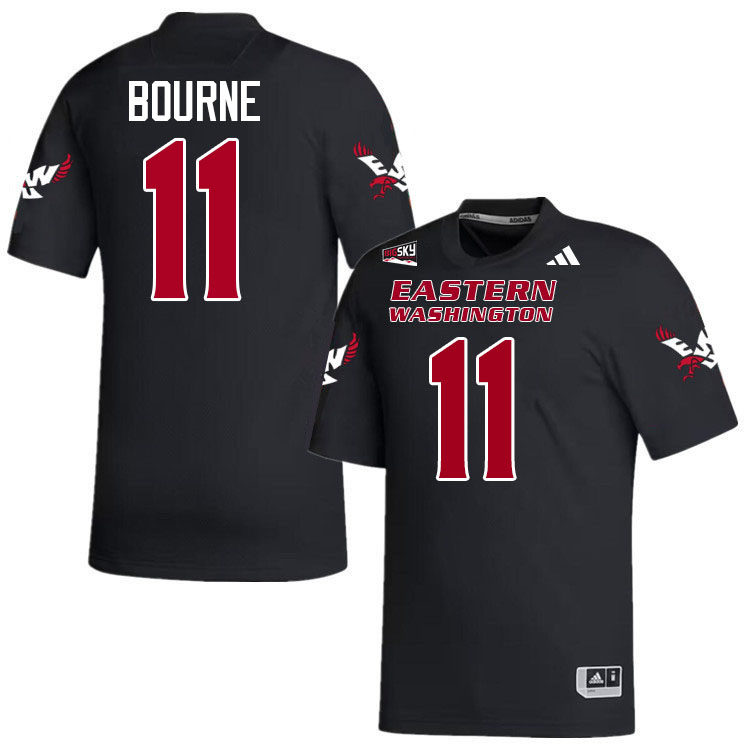 Eastern Washington Eagles #11 Kendrick Bourne College Football Jerseys,Uniforms Stitched-Black